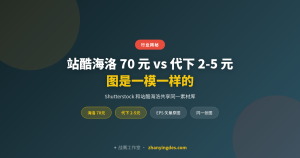 站酷海洛一张图 70 元，代下 2-5 元，图是一模一样的