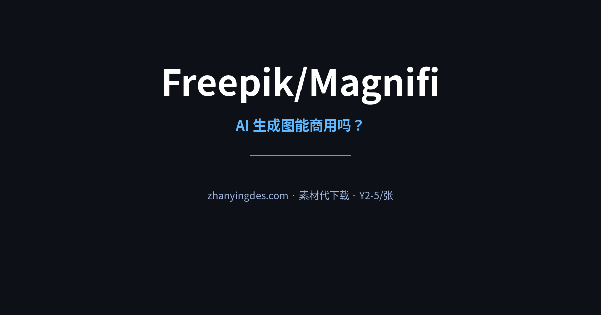 Freepik/Magnifi AI 生成图评测——能商用吗？