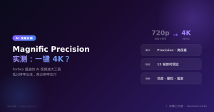 Magnific Precision 实测：AI 视频后期真的能一键 4K 吗？