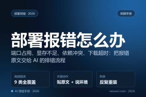 开源项目部署失败怎么办:9 类高频报错与 AI 排错手册(2026)