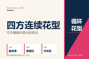 四方连续循环花型怎么找？2026 可平铺图案获取